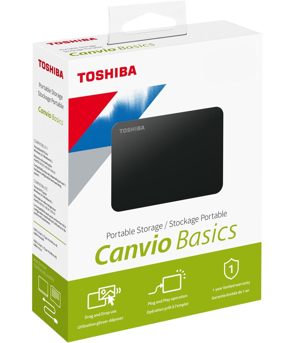 هارد اکسترنال توشیبا Canvio Basic ظرفیت ۵۰۰ گیگابایت( با گارانتی ۶ماهه)