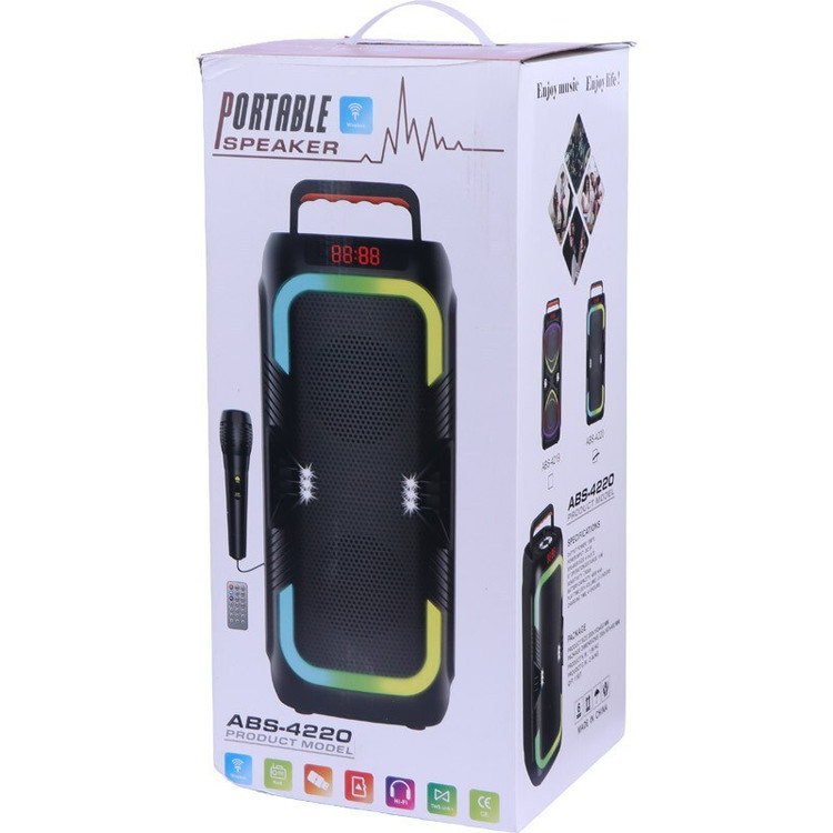 اسپیکر بلوتوثی ABS-4220 + میکروفون و ریموت کنترل